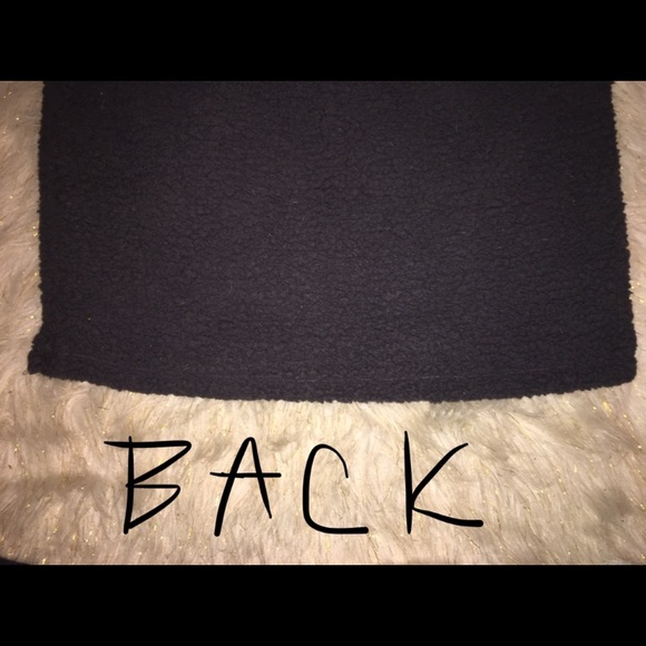 VS PINK Dark Gray Sherpa Hoodie - Picture 5 of 8